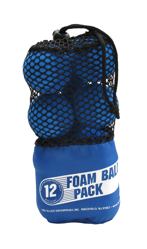 Mini Goal Blue Foam Ball - 12 Pack (Mesh Bag)