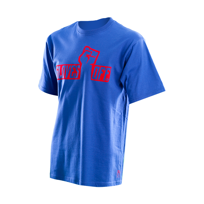 ADULT T-SHIRT ROYAL WITH RED ICONIC LOGO
