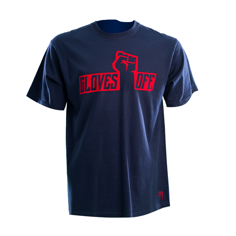 ADULT T-SHIRT NAVY WITH RED ICONIC LOGO