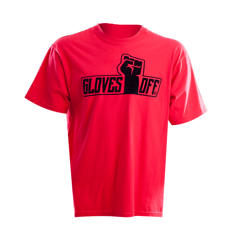 ADULT T-SHIRT RED WITH BLACK ICONIC LOGO