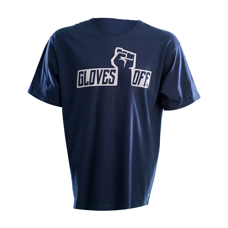ADULT T-SHIRT NAVY WITH GREY ICONIC LOGO