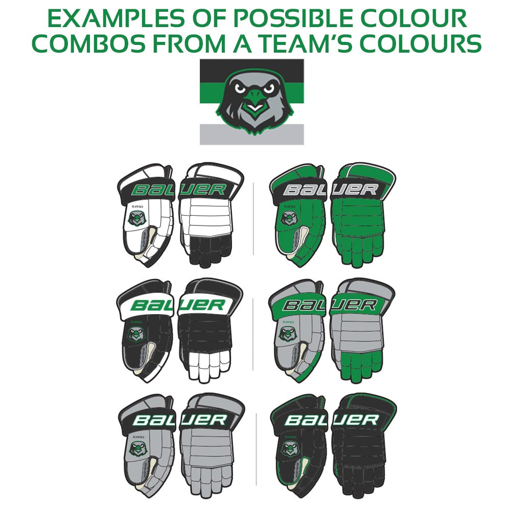 Bauer Team Unity Pro Series Custom Gloves Senior