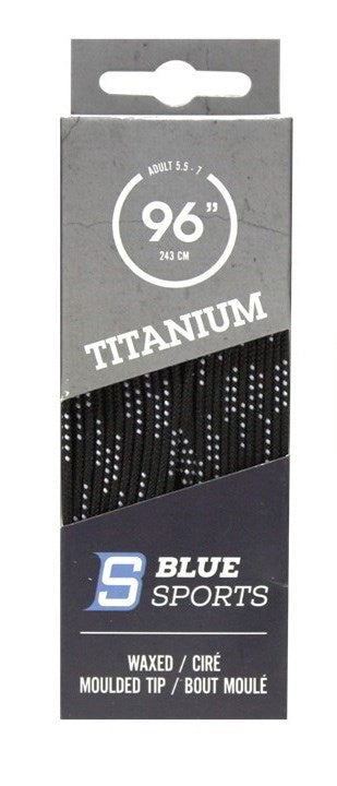 Titanium Laces Waxed Black