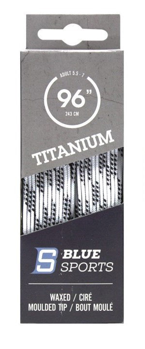 Titanium Laces Waxed White