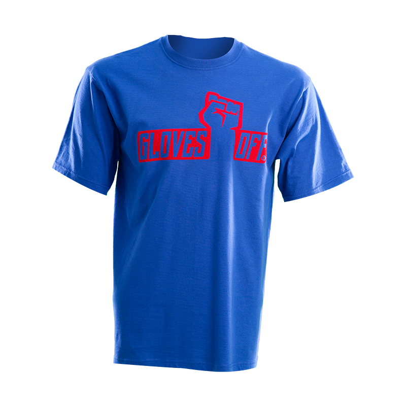 ADULT T-SHIRT ROYAL WITH RED ICONIC LOGO