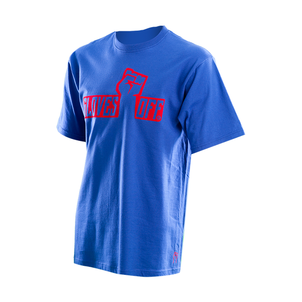 ADULT T-SHIRT ROYAL WITH RED ICONIC LOGO