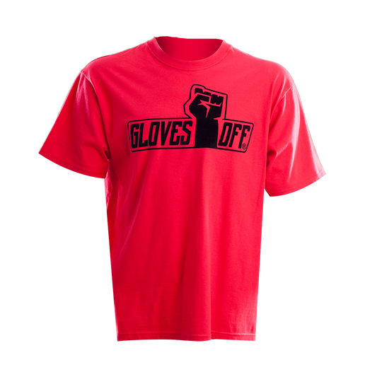 ADULT T-SHIRT RED WITH BLACK ICONIC LOGO