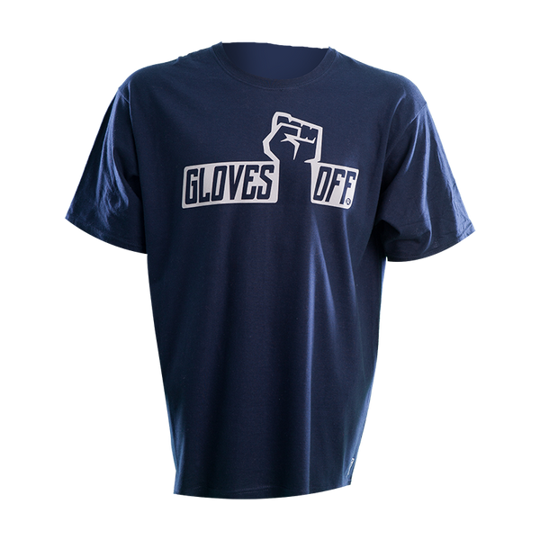 ADULT T-SHIRT NAVY WITH GREY ICONIC LOGO