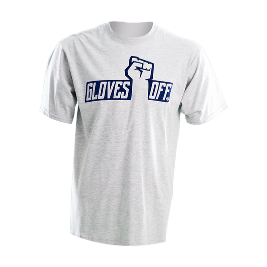 ADULT T-SHIRT GREY WITH NAVY ICONIC LOGO