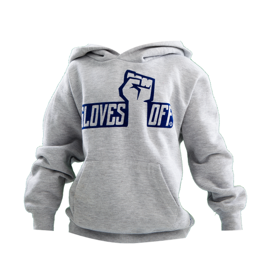 KIDS HOODIE GREY & NAVY