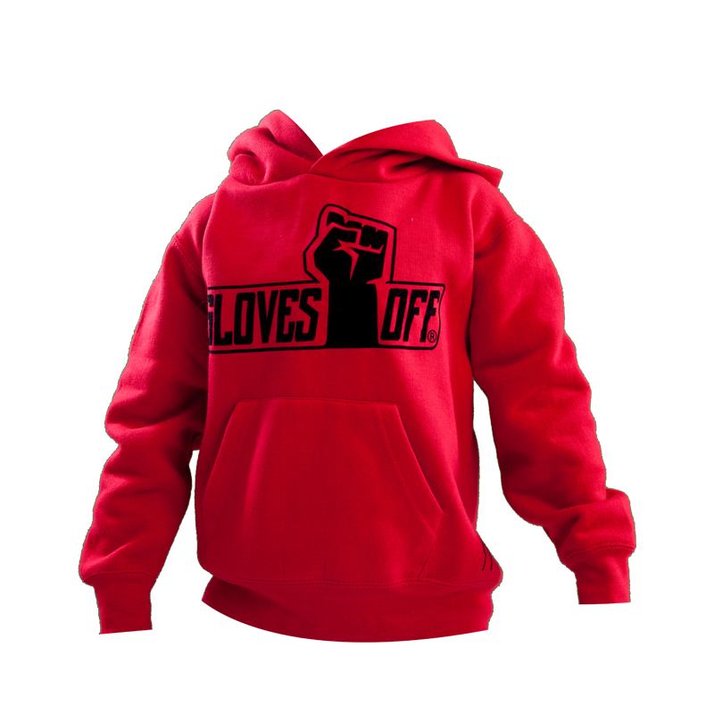 KIDS HOODIE RED & BLACK