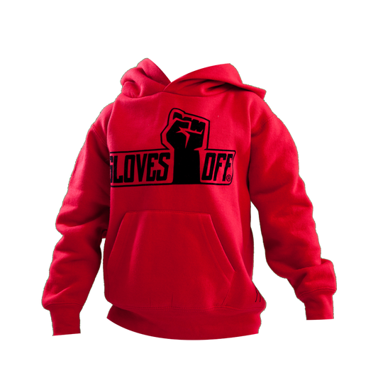 KIDS HOODIE RED & BLACK