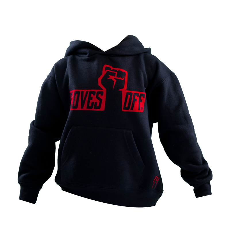 KIDS HOODIE BLACK & RED