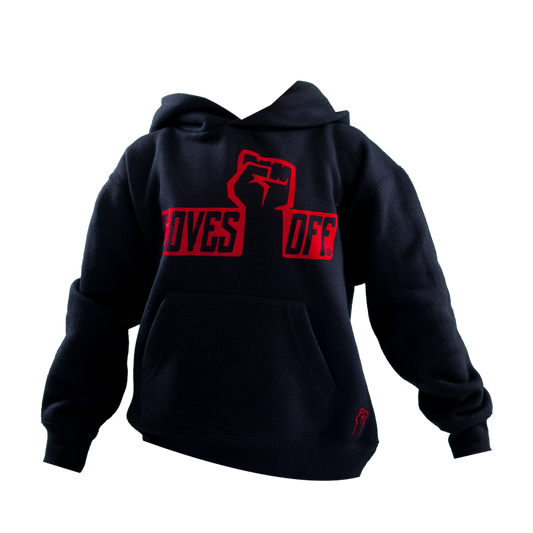 KIDS HOODIE BLACK & RED
