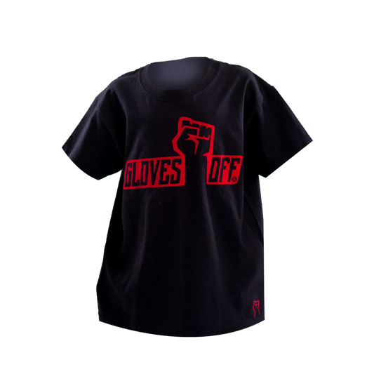 KIDS T-SHIRT BLACK & RED